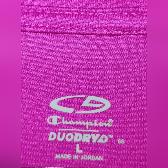 CHAMPION Duodry+ Collared Zip-Up Athletic Pink Jacket - Picture 3 of 10